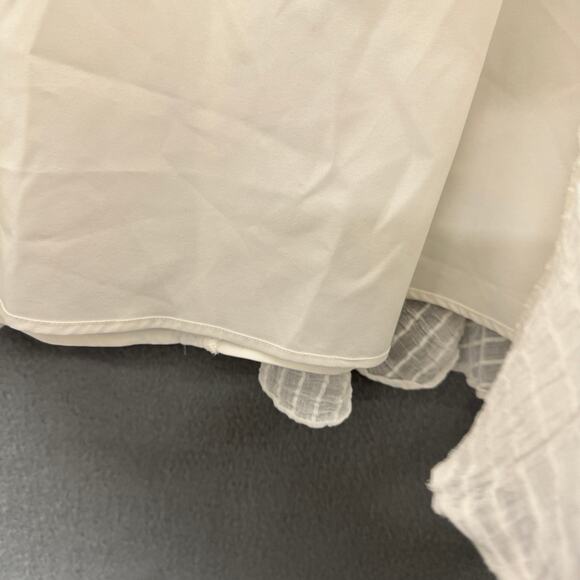 Here Comes the Sun Dress Womens Small White Ruffled Boho Sleeveless Coastal - Picture 7 of 10